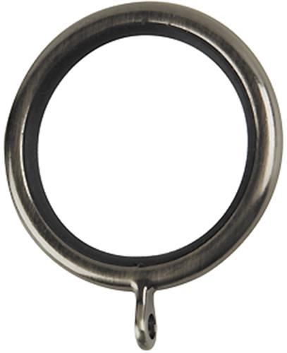 The Galleria and G2 Galleria 35mm Curtain Pole Rings in Brushed Silver