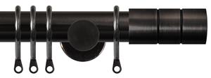 Renaissance Dimensions 28mm Contemporary Pole Black Nickel, Cylinder