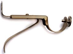 Renaissance Orbit 28mm Metal Adjustable Brackets, Antique Brass