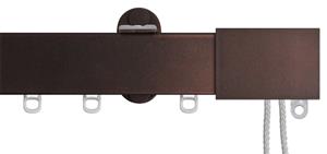 Renaissance Distinction 34mm Corded Flat Profile Curtain Track, Antique Bronze