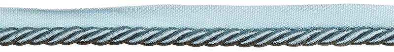 JLS Oasis Flanged Cord Trimming, Duckegg Blue