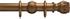 Advent 35mm Curtain Pole Distressed Bronze Waterlily