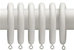 Advent 47mm Curtain Pole Rings Pure White