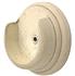 Modern Country Pole Recess Bracket 45mm, 55mm, Brushed Cream