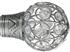 Galleria G2 35mm Finial Brushed Silver Jewelled Cage