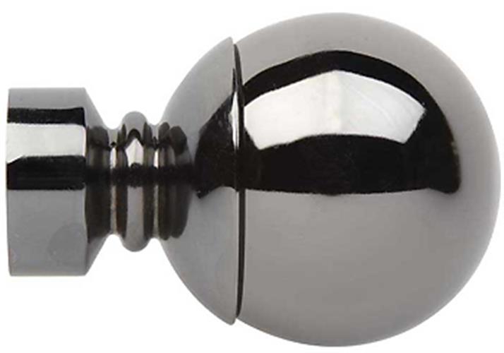 Neo 28mm Ball Finial Only, Black Nickel