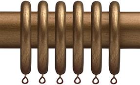 Advent 35mm Curtain Pole Rings Distressed Bronze