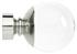 Neo Premium 35mm Clear Ball Finial Only Stainless Steel