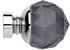 Neo Premium 35mm Smoke Grey Faceted Ball Finial Only, Chrome