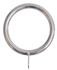 Renaissance 28mm Metal Curtain Pole Lined Rings, Brushed Nickel