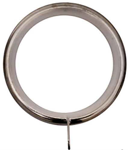 Renaissance Orbit 28mm Metal Curtain Pole Rings, Titanium