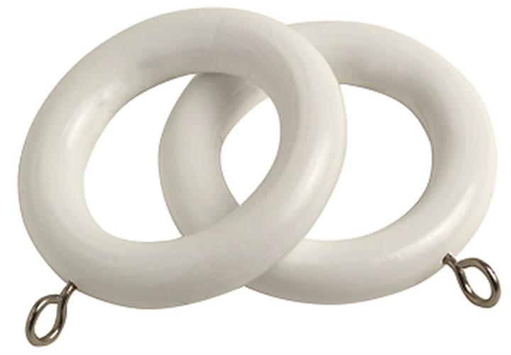 Speedy Victory 28mm Wood Pole Rings, White