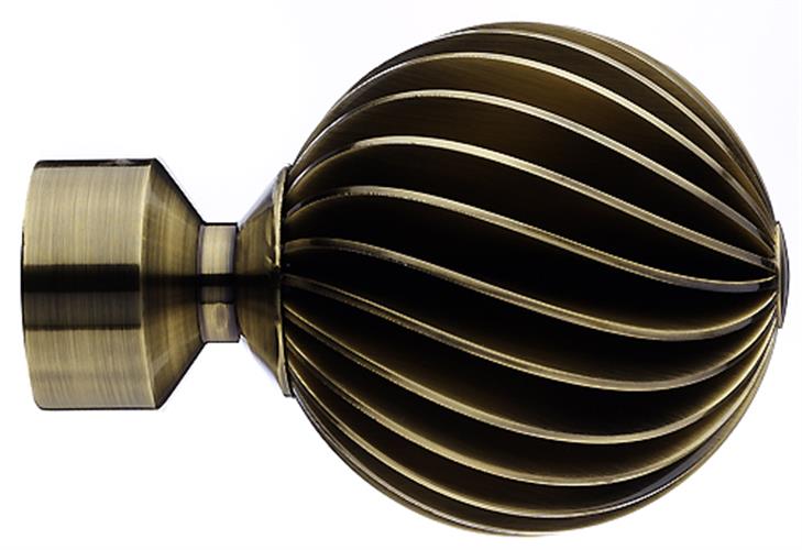 Integra Inspired Allure 35mm Finial Only Zara Burnished Brass