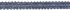 JLS Upholstery 13mm Braid Trimming, Blue