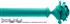 Byron Floral Neon 35mm 55mm Double Pole Turquoise Rose