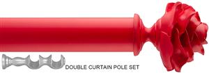 Byron Floral Neon 35mm 55mm Double Pole Red Rose