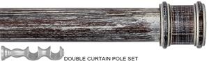 Byron Rustica 35mm 45mm 55mm Double Pole Smoked Oak Toulon