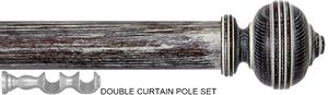 Byron Rustica 35mm 45mm Double Pole Smoked Oak Remy