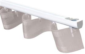 Renaissance Silent Glide Surge Aluminium Curtain Track, White