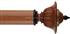 Byron Classic 55mm, 67mm Pole Wimpole Cherrywood/Ant Black Detail