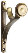 Byron Metal End Bracket 35mm 45mm 55mm Antique Brass 