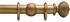 Advent 35mm Curtain Pole Distressed Gold Reeded Ball