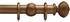 Advent 35mm Curtain Pole Distressed Bronze Reeded Ball
