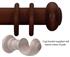 Cameron Fuller 50mm Pole Red Mahogany Button