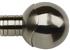 Galleria Metals 50mm Finial Brushed Silver Orb