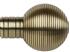Galleria Metals 50mm Finial Burnished Brass Ribbed Ball