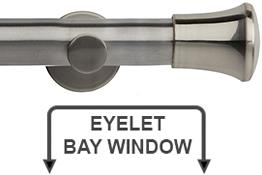 Neo 35mm Eyelet Bay Window Pole Stainless Steel Trumpet