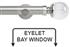 Neo Premium 35mm Eyelet Bay Window Pole Stainless Steel Clear Ball