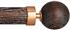 Byron Halo Wood 35mm 45mm 55mm Pole, Smoked Oak, Copper Globus