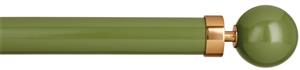 Byron Halo Gloss 35mm 45mm 55mm Pole, Artichoke, Brass Globus