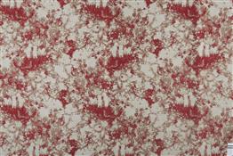 Beaumont Textiles Woodstock Rave Cherry Red Fabric