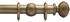 Advent 35mm Curtain Pole Antique Gold Reeded Ball