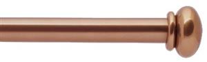 Bradley 19mm Steel Curtain Pole Polished Copper Tint, Pebble