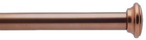 Bradley 19mm Steel Curtain Pole Polished Copper Tint, Flared Disc
