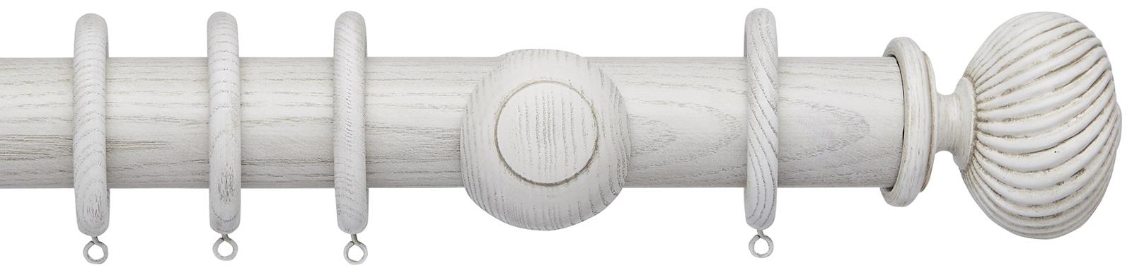 Ashbridge 45mm Wood Pole, Parchment White, Seizincote