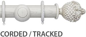 Ashbridge 45mm Corded/Tracked Pole, Parchment White, Botanical