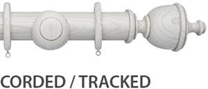 Ashbridge 45mm Corded/Tracked Pole, Parchment White, Chatsworth