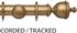 Ashbridge 45mm Corded/Tracked Pole, Baroque Gold, Chatsworth