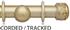 Ashbridge 45mm Corded/Tracked Pole, Gold over White, Claremont