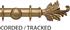Ashbridge 45mm Corded/Tracked Pole, Baroque Gold, Tatton