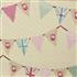 Fryetts Novelty Time Bunting Pink Fabric