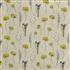 Prestigious Grand Botanical Flower Press Lemon Grass Fabric