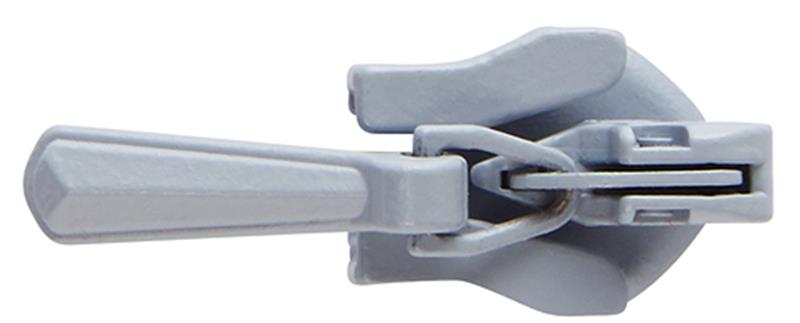 YKK Enamelled Auto-Lock Zip Sliders,Grey