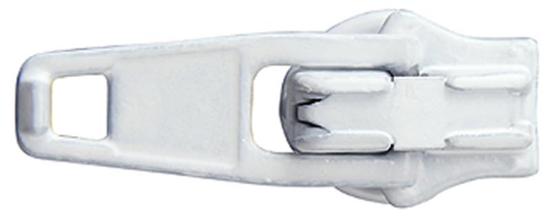 Hallis Economy Zip Auto-Lock Sliders, White