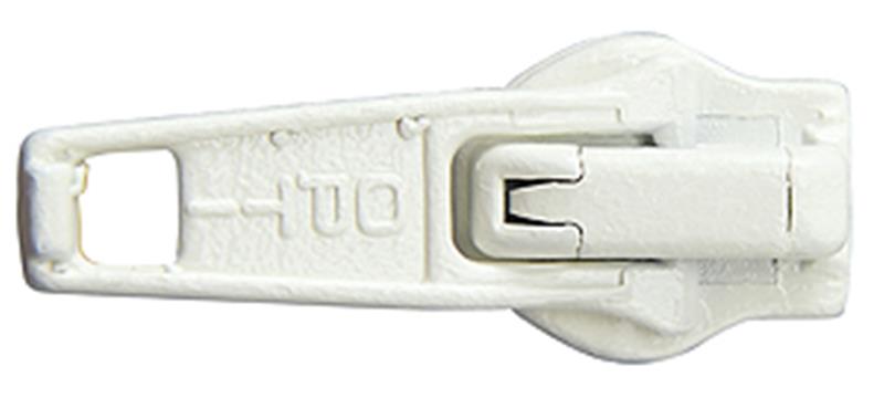 Coats Enamelled Auto-Lock Sliders, White