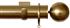 Jones Esquire 50mm Pole Brushed Gold, Square, Sphere